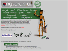 Tablet Screenshot of jonglieren.at